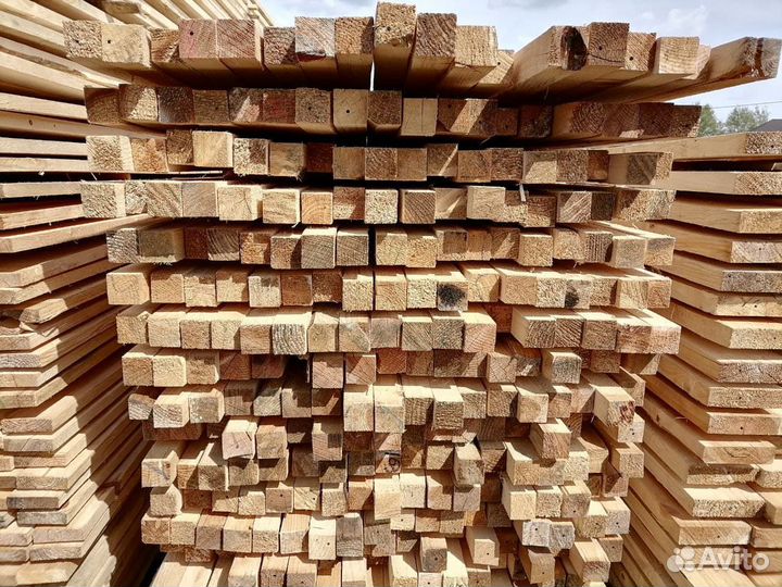 Брус естественной влажности 50x50x6000мм