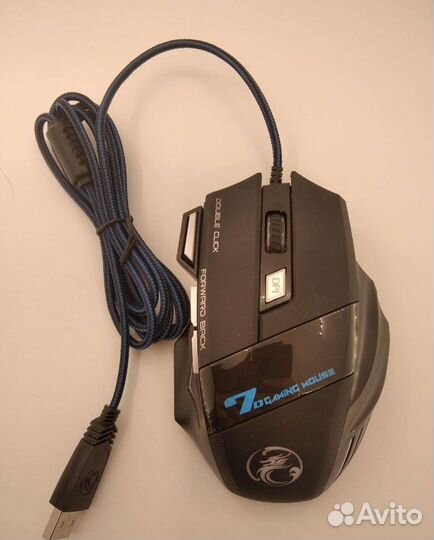 Бесшумная проводная игровая мышь imice X-7 новая