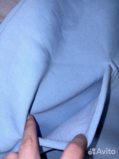 Голубое худи