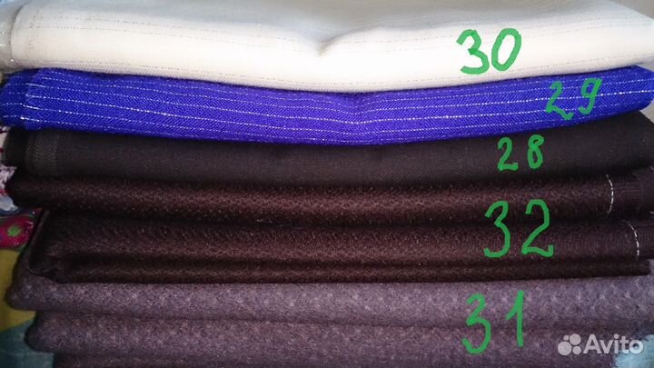 Отрез ткани хлопок шерсть драп