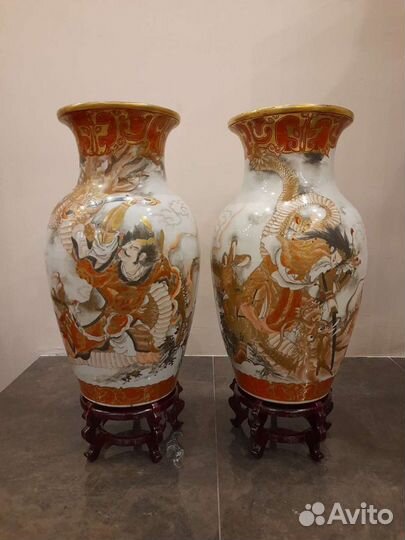 Вазы парные, Япония 1868-1912г