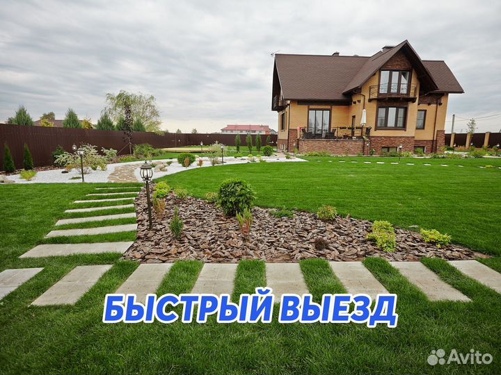 Благоустройство, асфальтирование, укладка бордюра