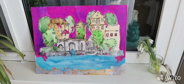 Картина -«Сittà italiana» -Итальянский город