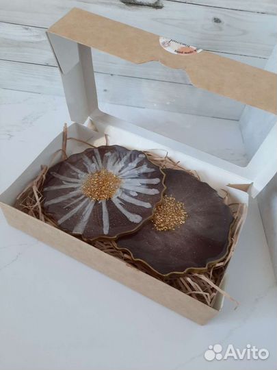 Набор из эпоксидной смолы подстаканник