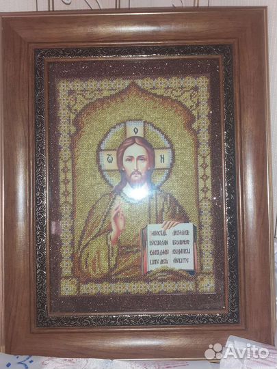 Икона из бисера