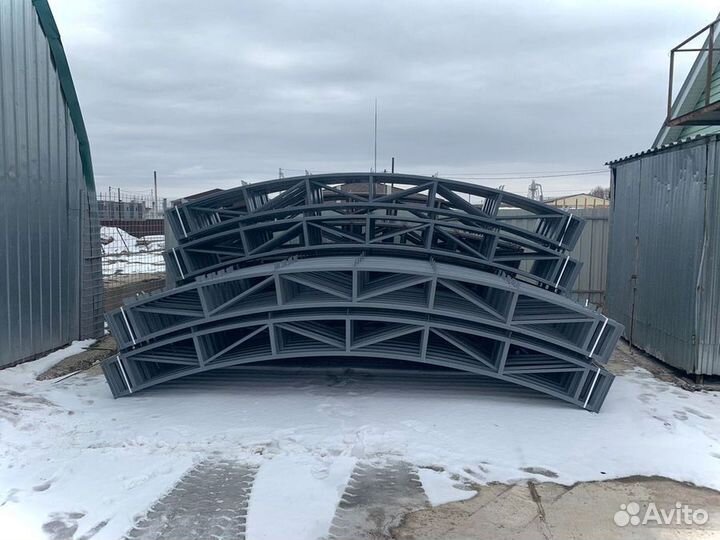 Фермы каркас дуги арки для ангара 9м9000 мм