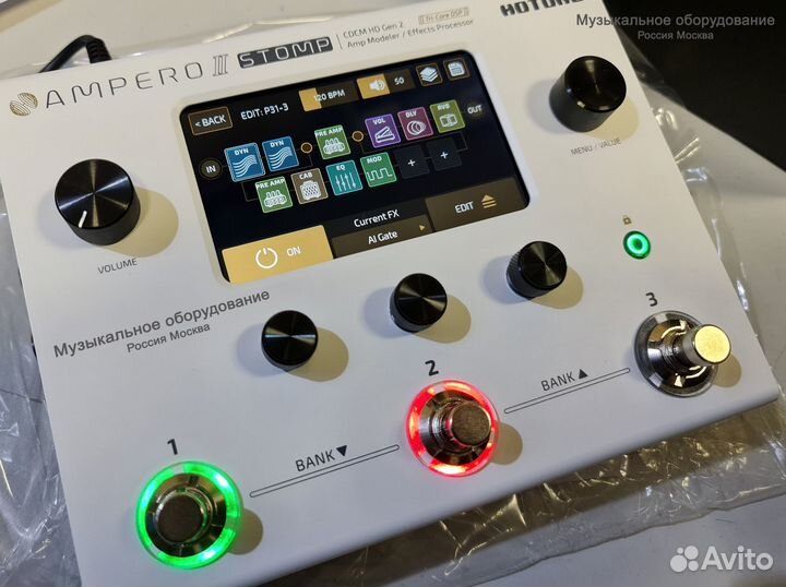 Hotone Ampero II Stomp гитарный процессор Новый