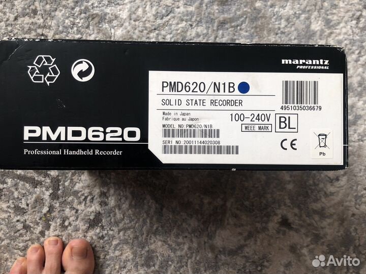 Профессиональный рекордер Marantz PMD620 новый