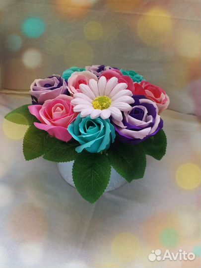Букет цветов из мыла