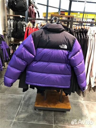 Пуховик The North Face 700 фиолетовый