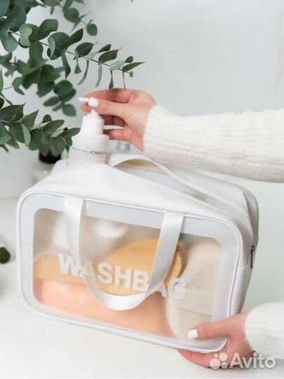 Косметичка прозрачная дорожная для косметики