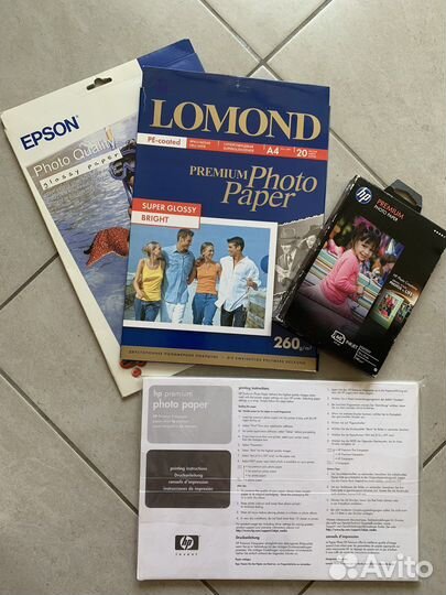 Фотобумага HP Epson Lomond