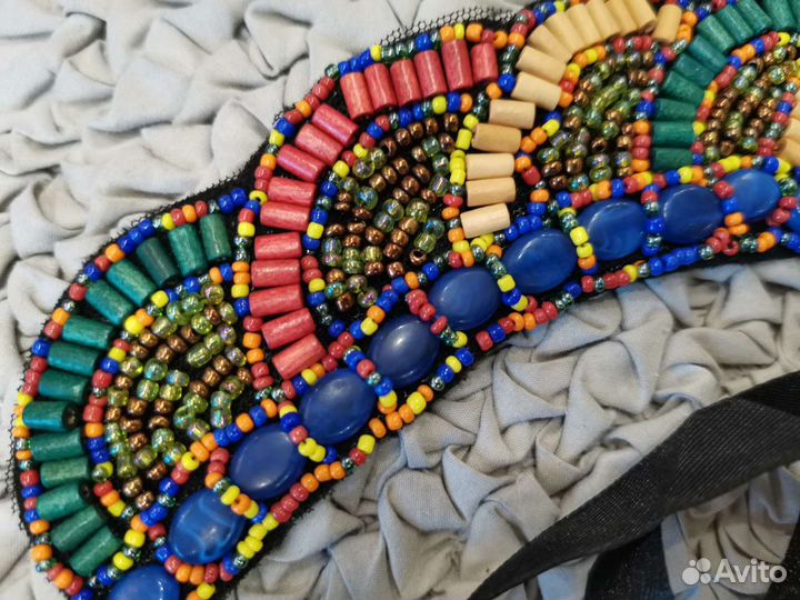 Воротник из бисера