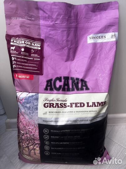 Сухой корм для собак Acana Grass-Fed 11.4 кг Lamb