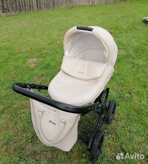 Коляска 2 в 1 aroteam cocoline эко-кожа