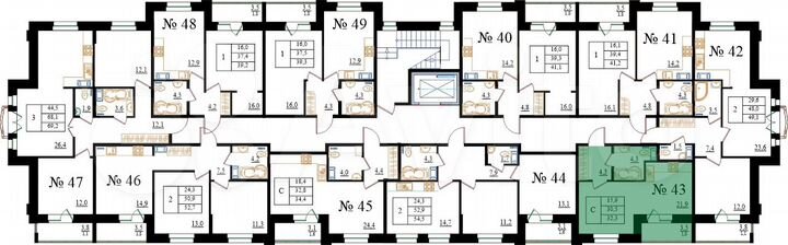 Квартира-студия, 32,3 м², 5/8 эт.