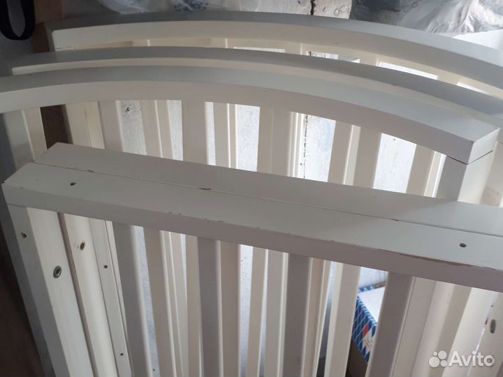 Детская кроватка трансформер круглая