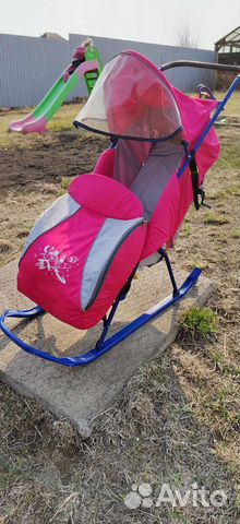 Детские санки коляска