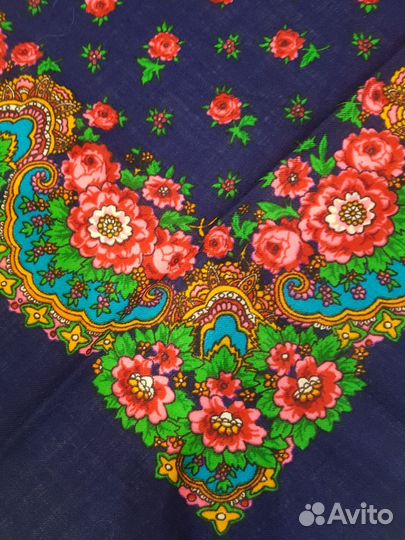 Павловопосадский платок шерсть