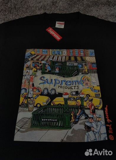 Футболка Supreme Manhattan Tee лето