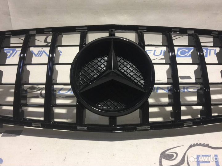 Mercedes w176 a176 решетка радиатора Amg GT черная
