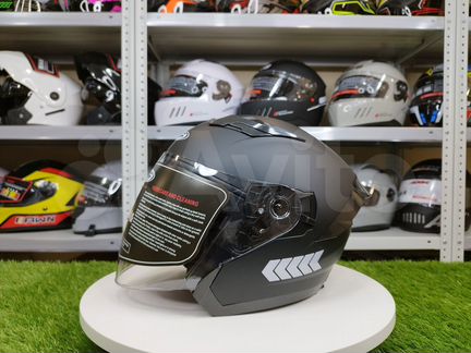 Шлем для скутера, летний вариант, встроенные очки