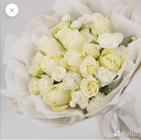 Букет белых роз