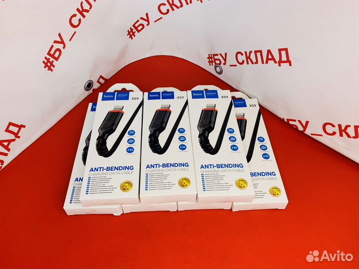 USB Кабель hoco X59 Lightning 8-pin, 2.4A, 1M