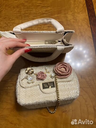 Сумка твидовая