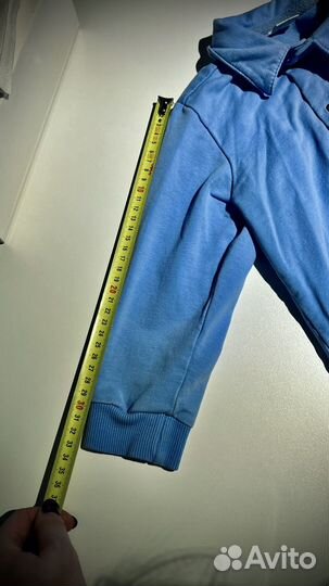 Детская плотная рубашка на кнопках 104-110 р