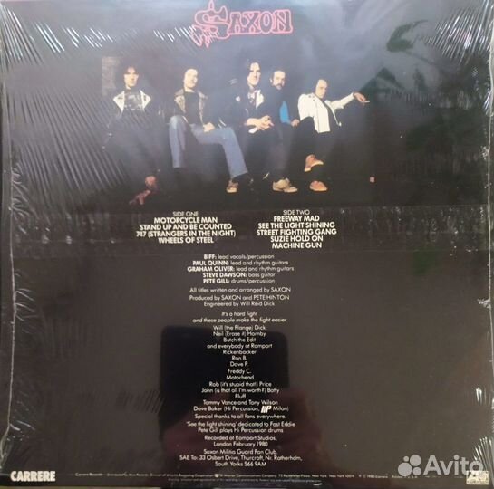 LP - Saxon - Wheels Of Steel /US/ - 1980