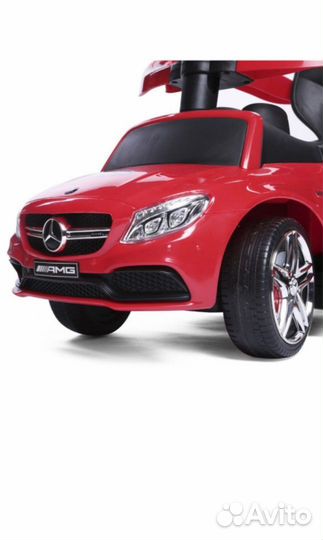 Машинка каталка толокар с ручкой