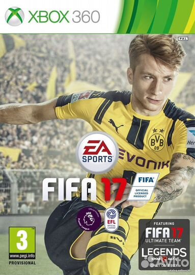FIFA 17 xbox 360 рус. б\у