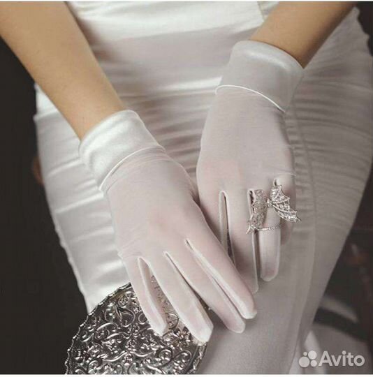 Перчатки свадебные