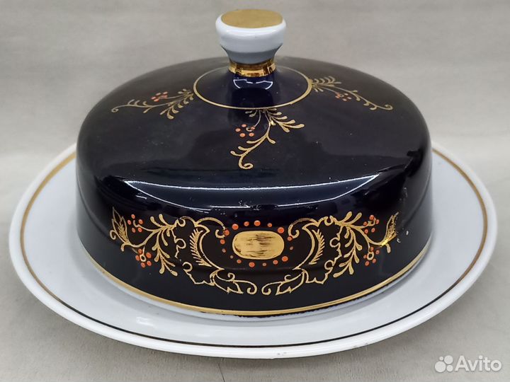 Чайный сервиз кобальт Довбышевский фз, 70е годы