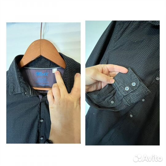 Пакетом мужские рубашки 48-50