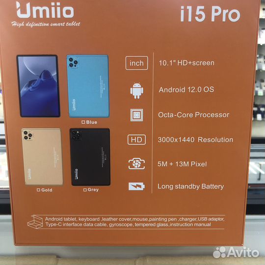 Планшет с клавиатурой Umiio i15 Pro Grey