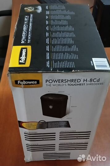 Шредер Fellowes PowerShred H-8CD