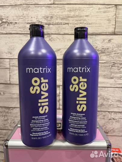 Шампунь оттеночный matrix so silver 1000 мЛ новый