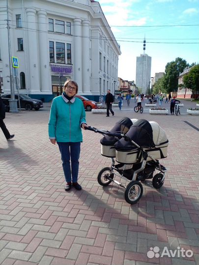 Коляска для двойни tfk