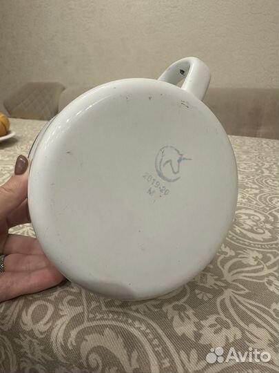 Кружка Лысьвенские эмали Ромашковое поле 1,0л