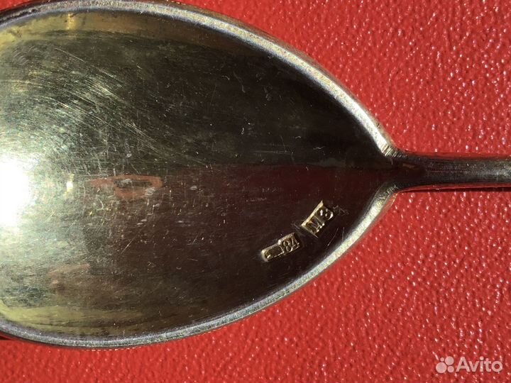 Русские серебряные ложки. Расписная эмаль