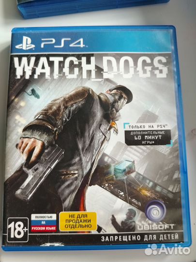 Диск на ps4 watch dogs 2