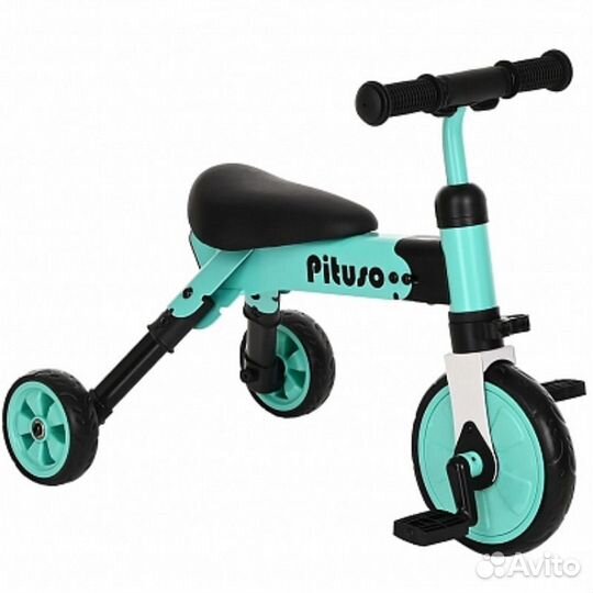 Трехколесный велосипед 2в1 Букашка Pituso AS003