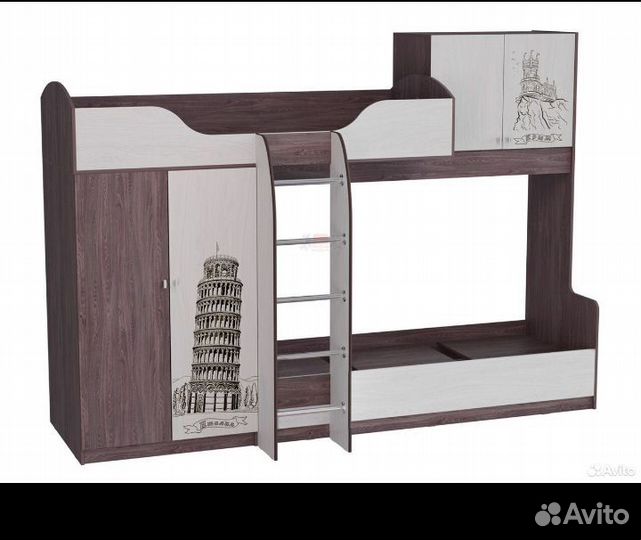 Кровать двухьярусная