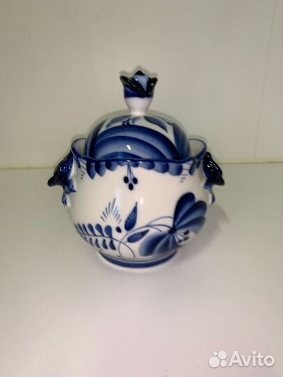 Конфетница гжель Дунашова тс