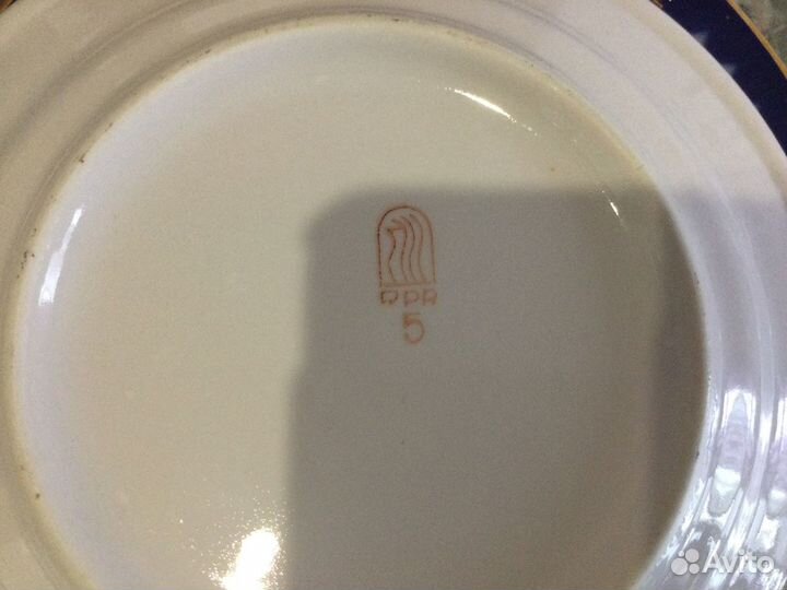 Тарелки Рига кобальт