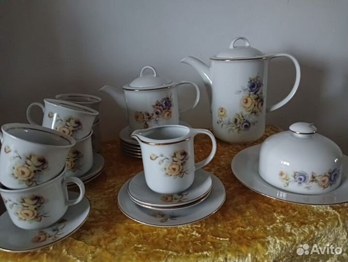 Чайно кофейный сервиз гдр