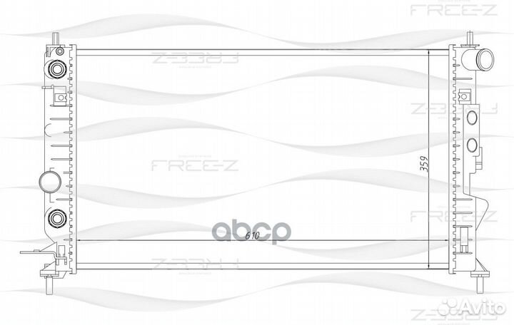 Радиатор RB-2322;CR 562 000S;LRc