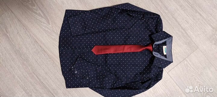 Рубашка с гастуком мальчику 128